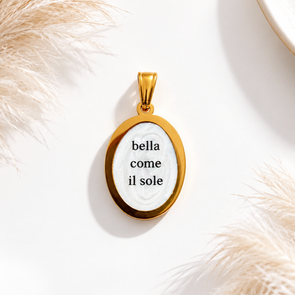 Collana con charm “ Sei bella come il sole”