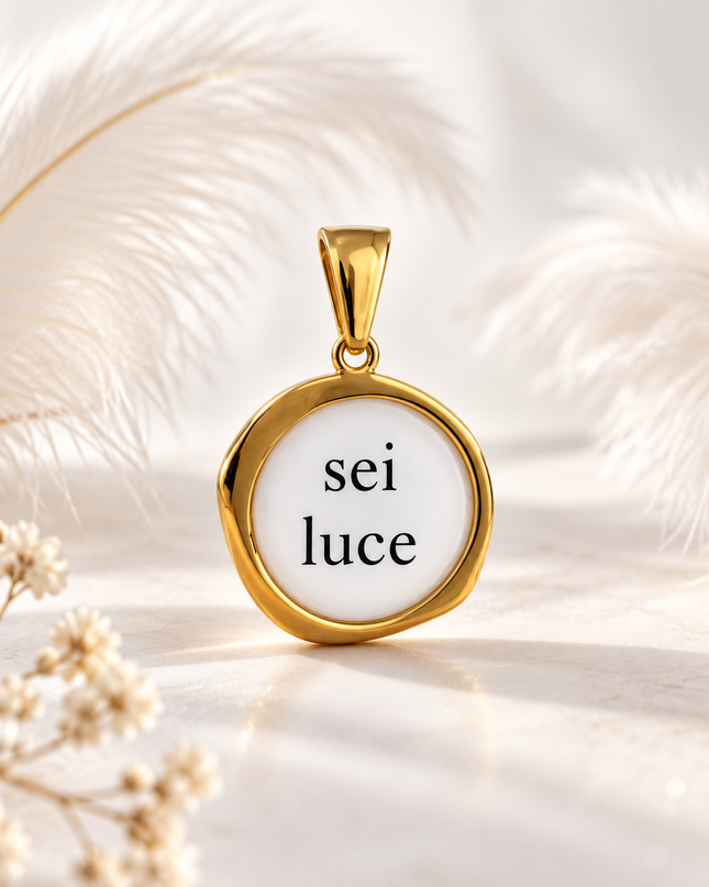Collana con charm “Sei luce”