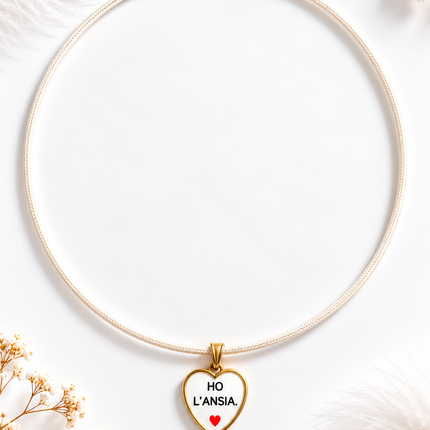 Collana con charm “Ho l’ ansia “