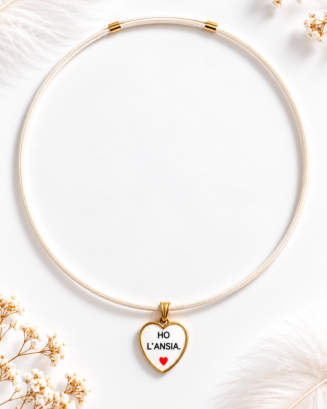 Collana con charm “Ho l’ ansia “