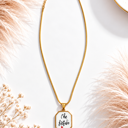 Collana con charm “Che fastidio”