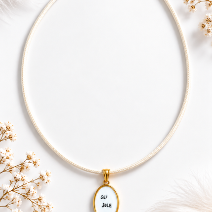Collana con charm “ Sei sole”
