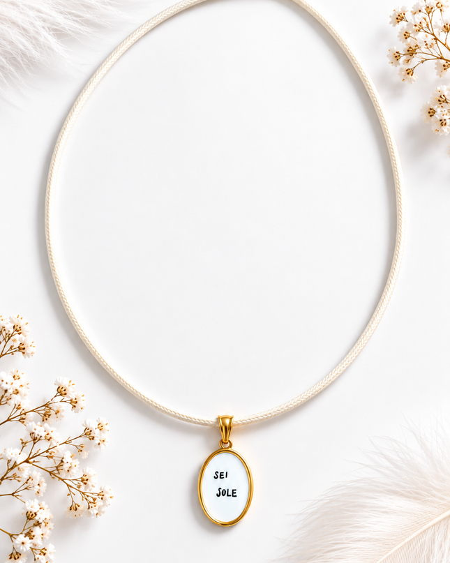 Collana con charm “ Sei sole”