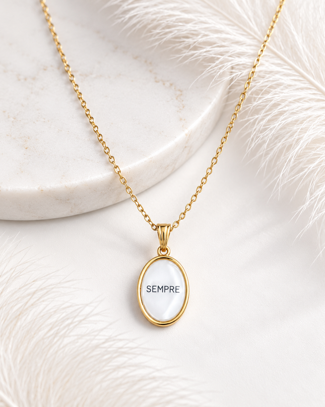 Collana con charm “ sempre”