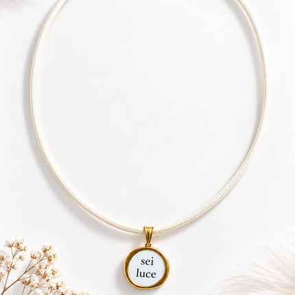 Collana con charm “Sei luce”