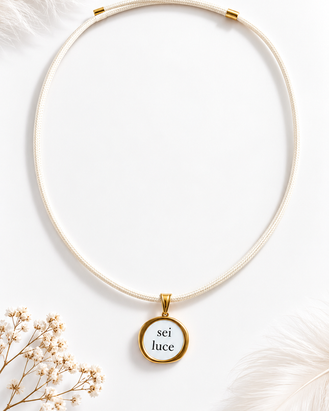 Collana con charm “Sei luce”